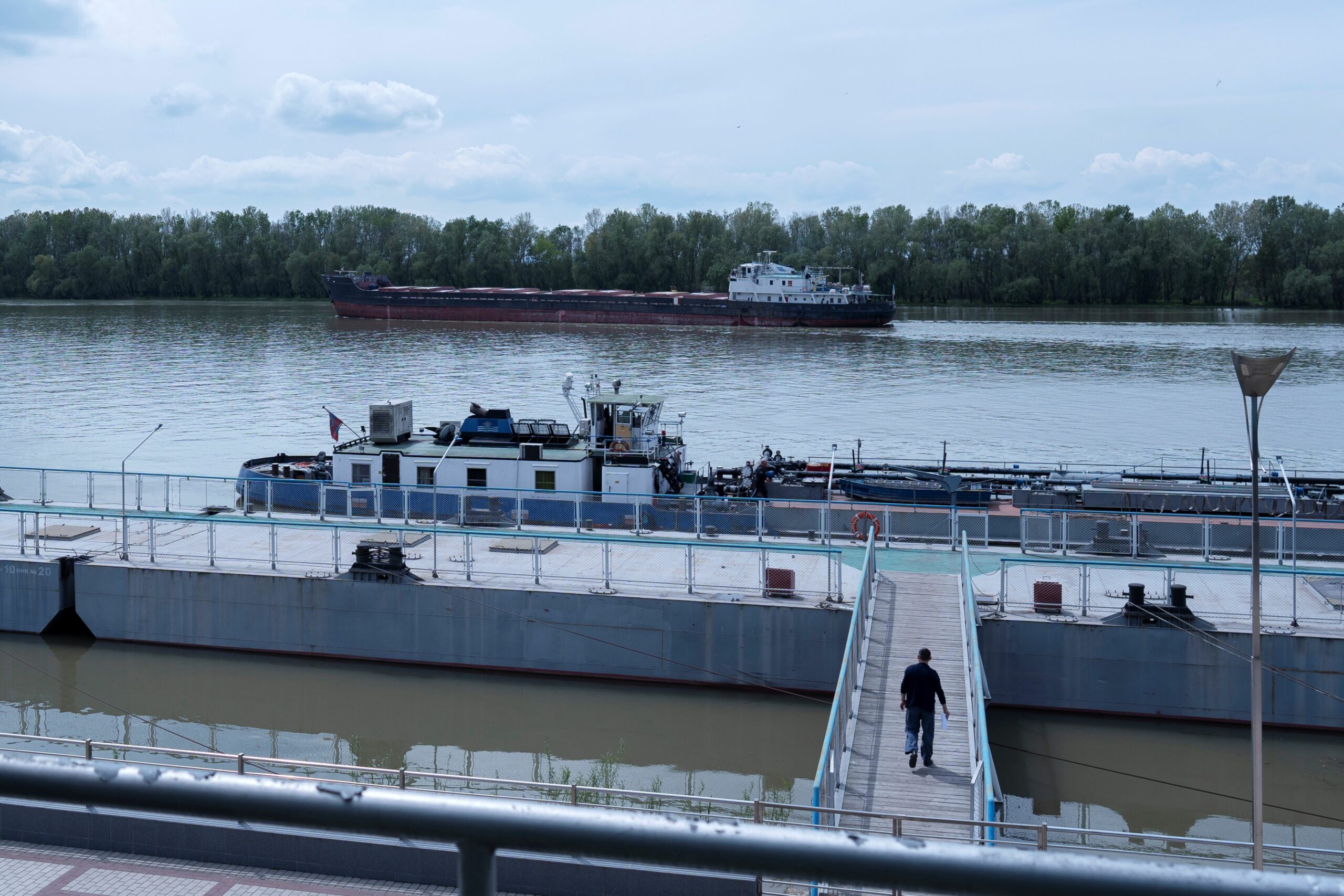 Ein Frachtschiff im ukrainischen Südhafen von Ismajil (Symbolbild).