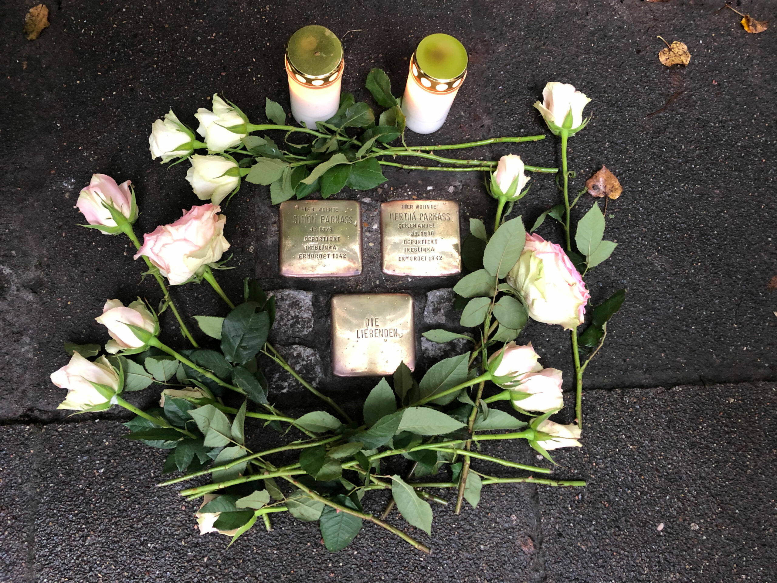 Wie hier am Parnass-Platz erinnern in ganz Hamburg Stolpersteine an die Opfer des Nationalsozialismus.