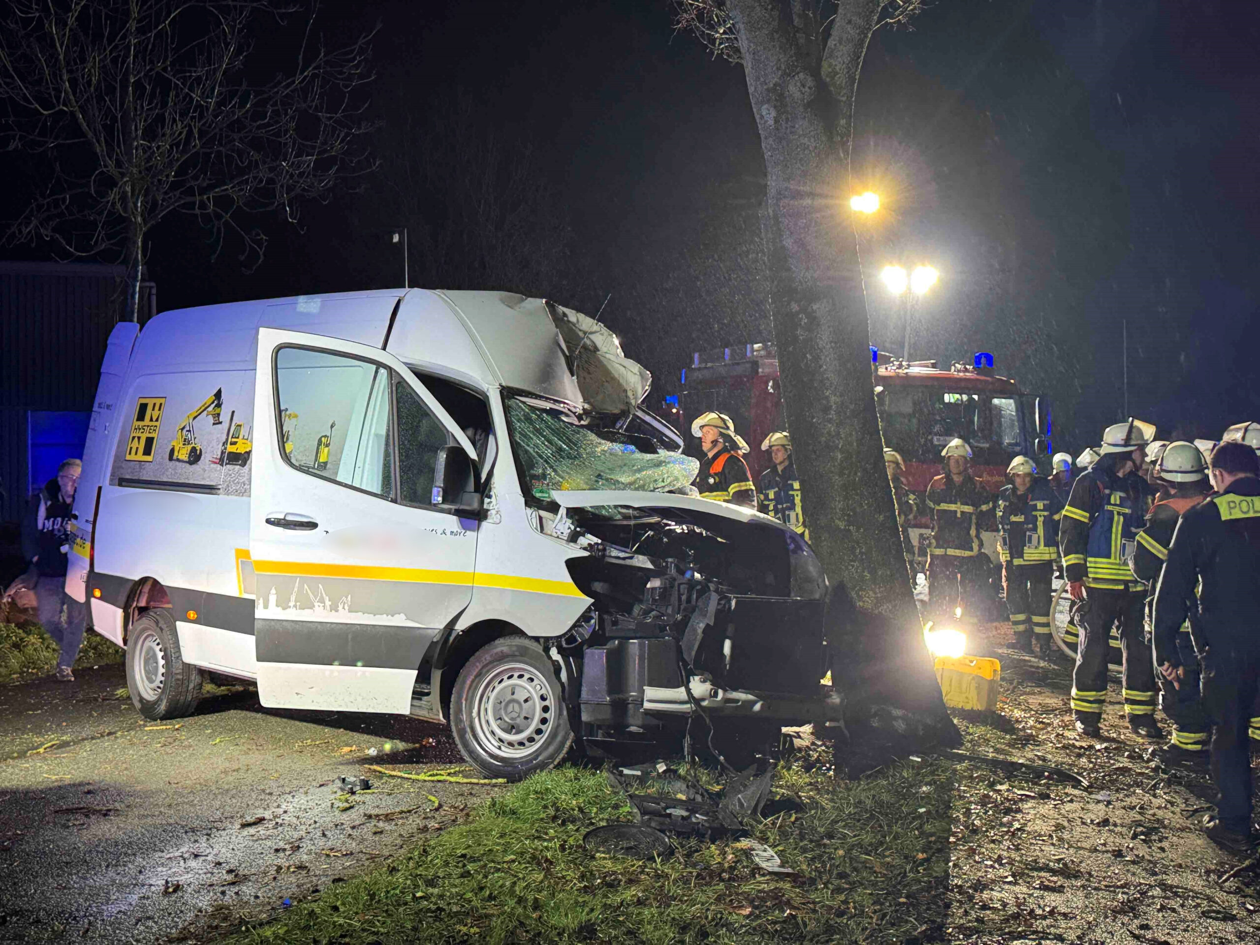 Ein Sprinter an einem Baum