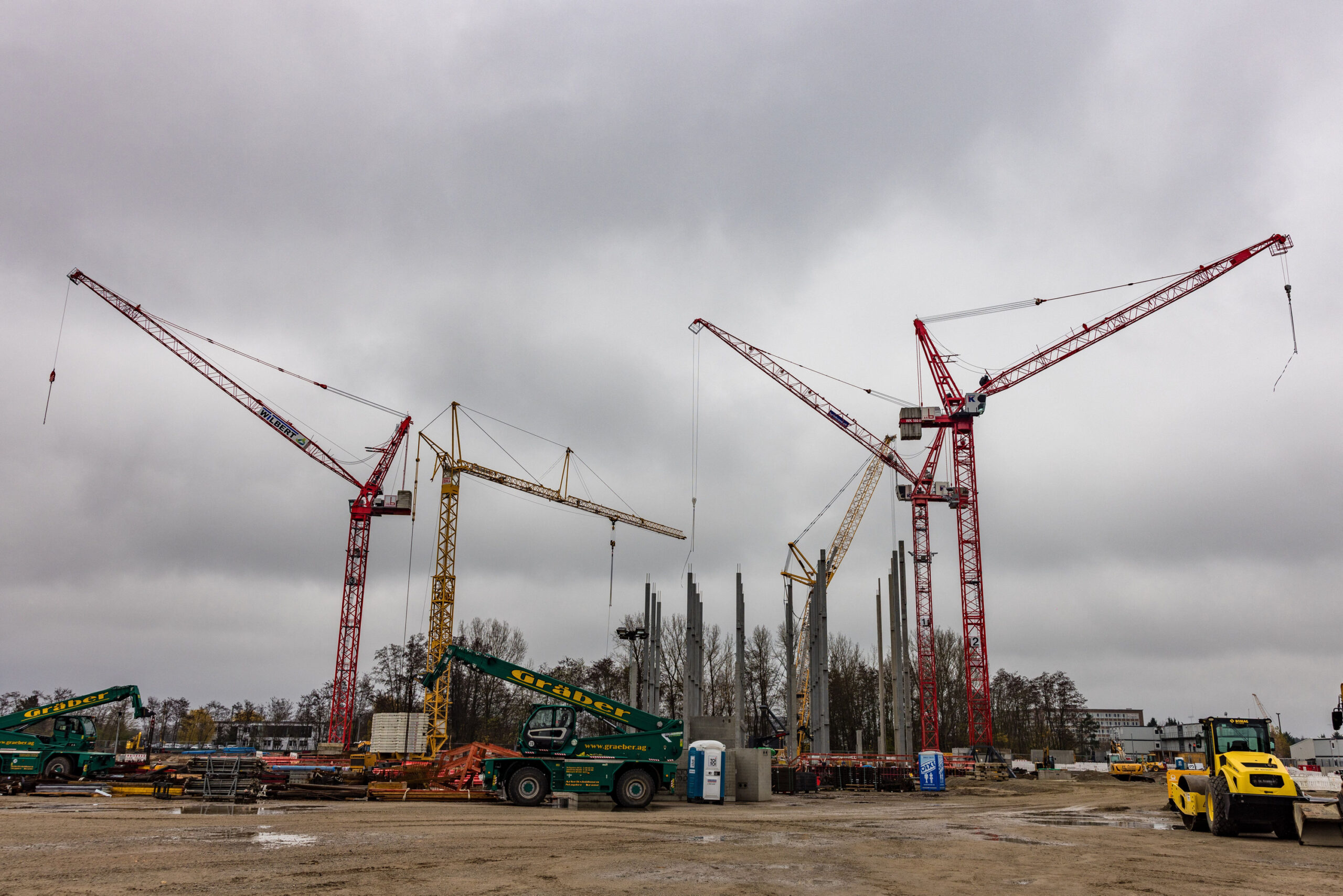 Die Baustelle für das neue Schwarz Digits Rechenzentrum