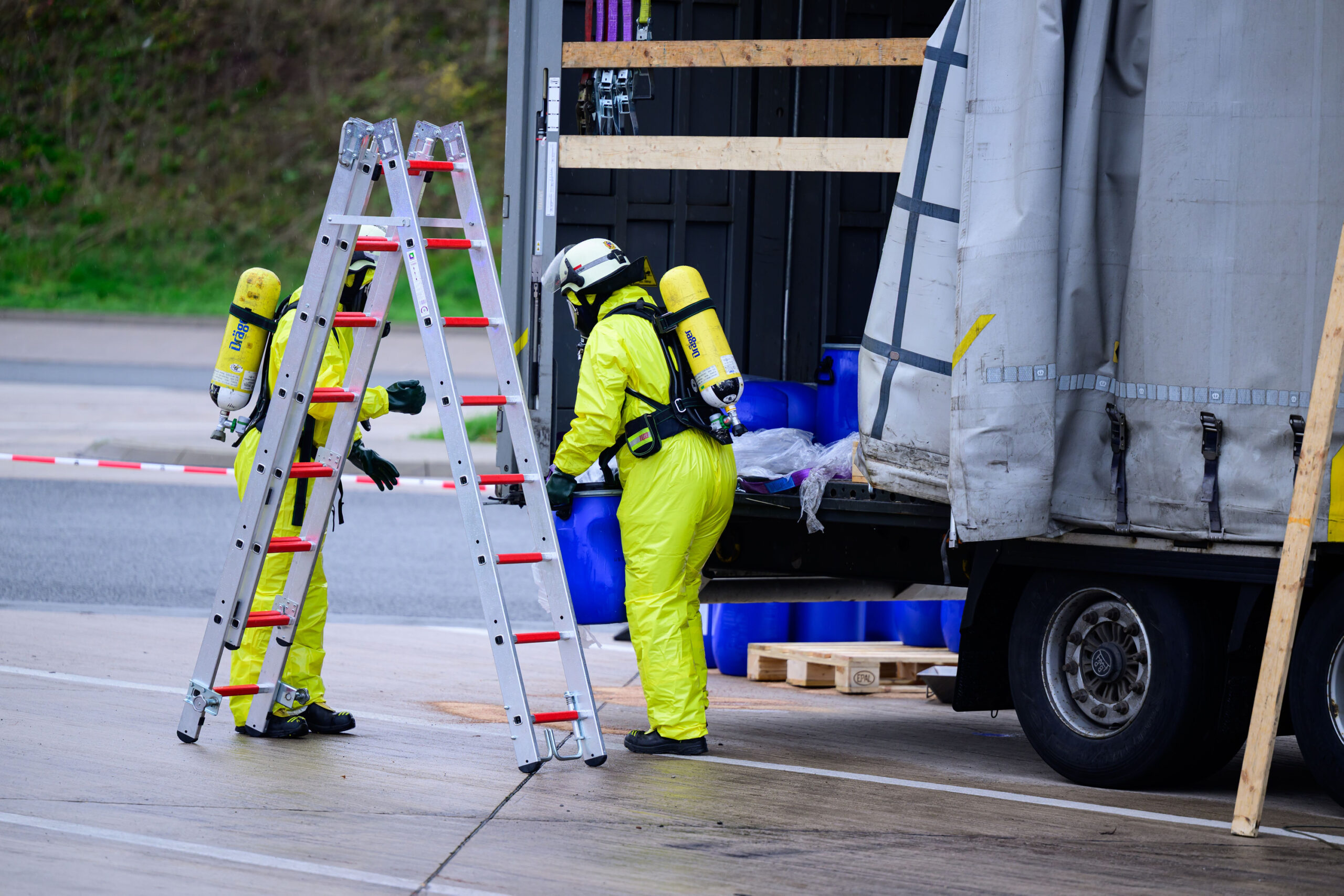 Schwerpunktkontrolle der Polizei an der A7