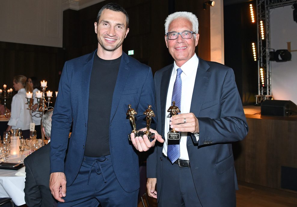 Wladimir Klitschko und Bernd Bönte beim German Boxing Award