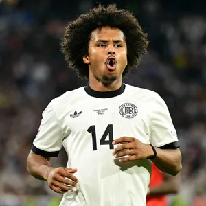 Karim Adeyemi im Trikot der deutschen Nationalmannschaft