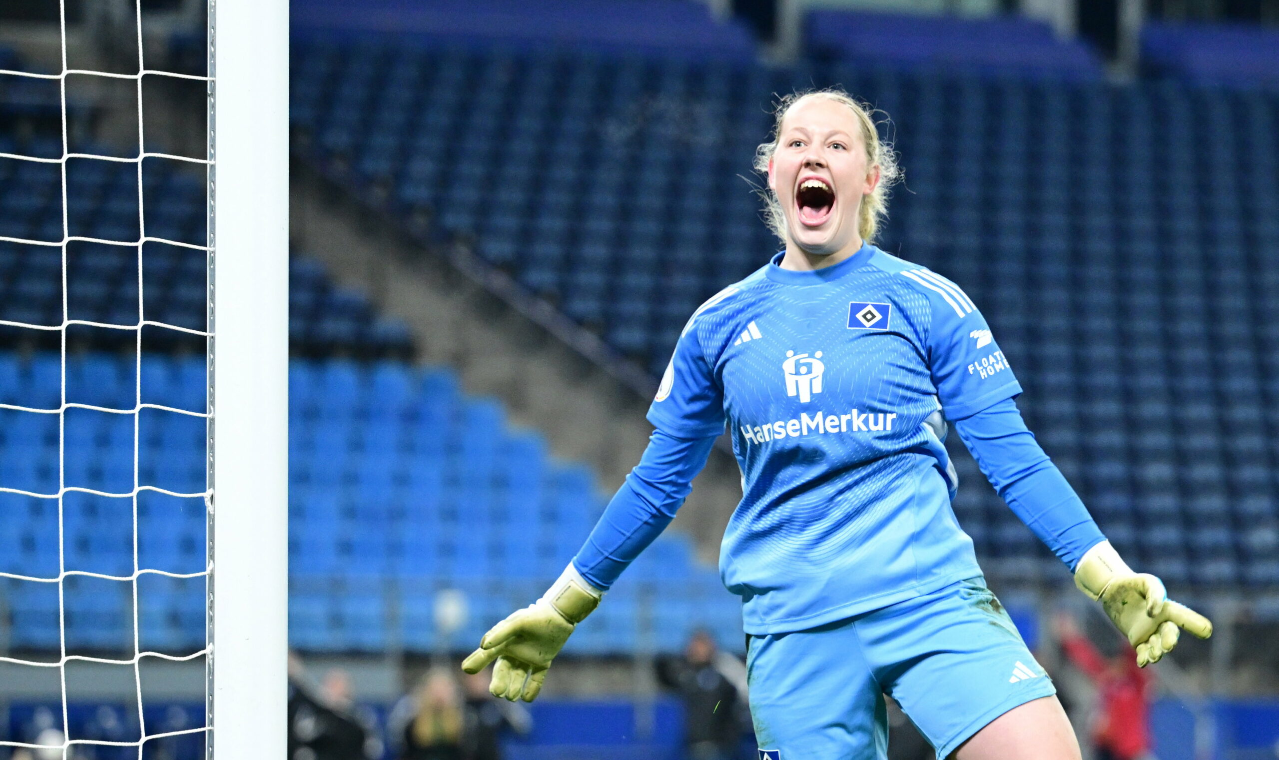 Larissa Haidner jubelt