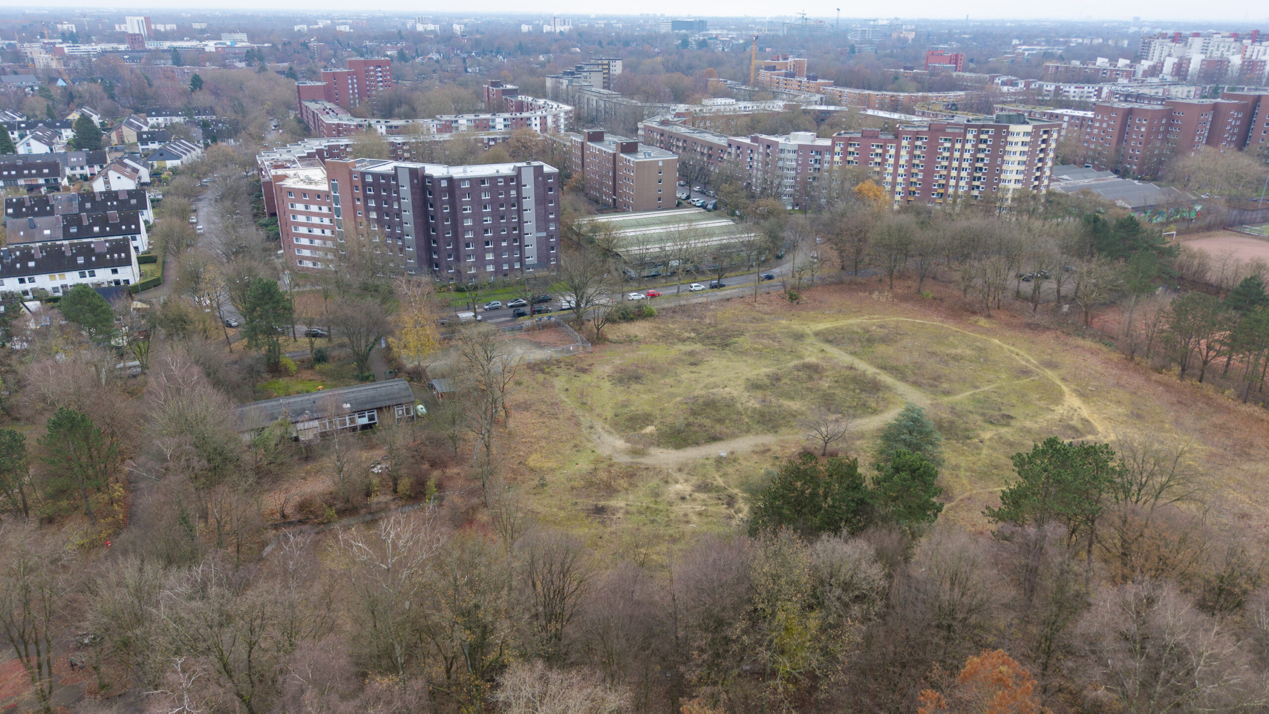 Leere Fläche am Borchertring in Steilshoop