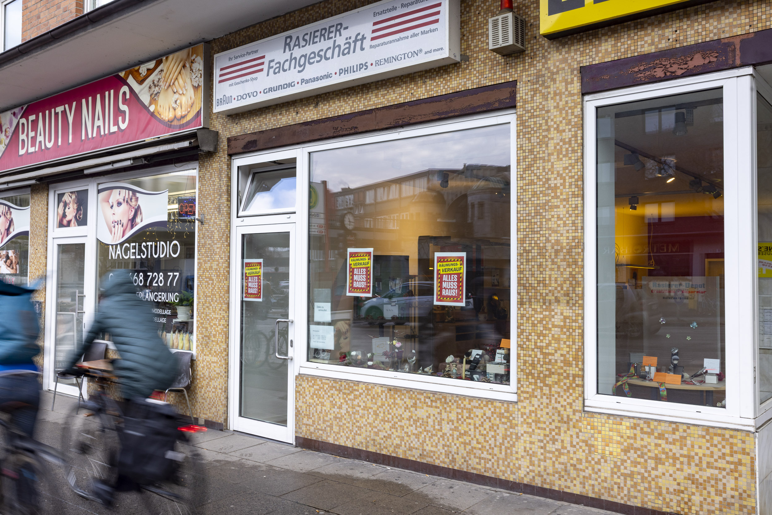 Das Fachgeschäft für Rasierer in Hamburg schließt