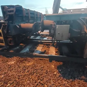 Der entgleiste Zug im Bahnhof Niebüll