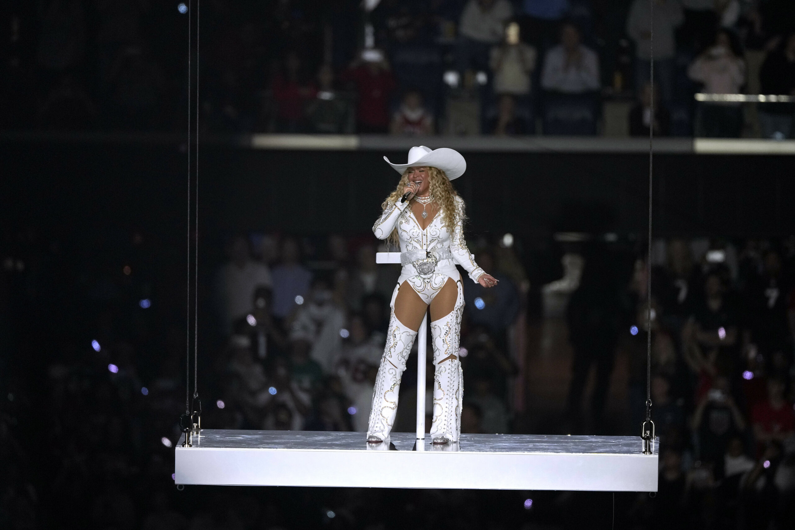 Beyoncé spielte die Halbzeit-Show des NFL-Spiels.