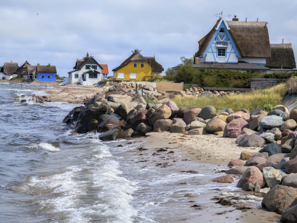 Die Strandvillen auf dem Graswarder Heiligenhafen.