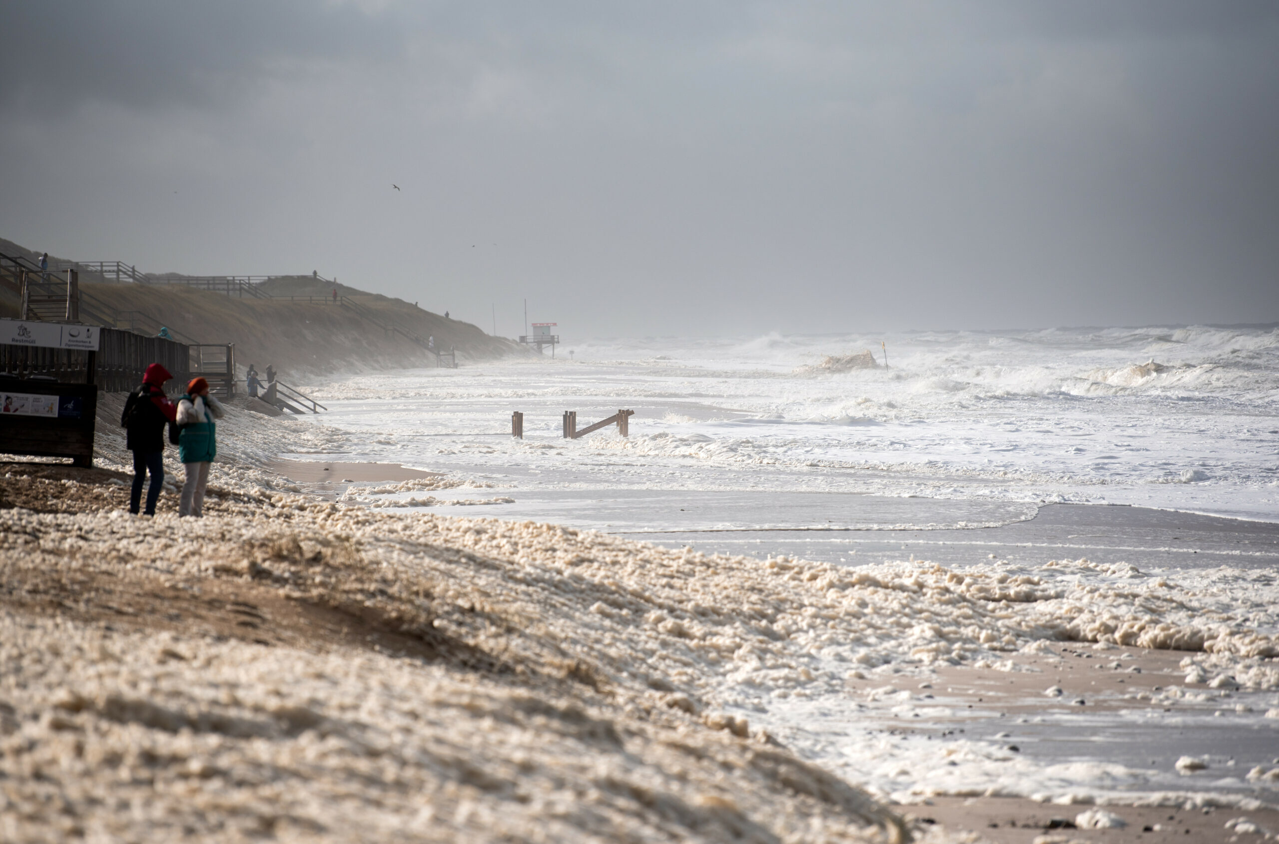 Sturmflut an der Nordsee - Insel Sylt