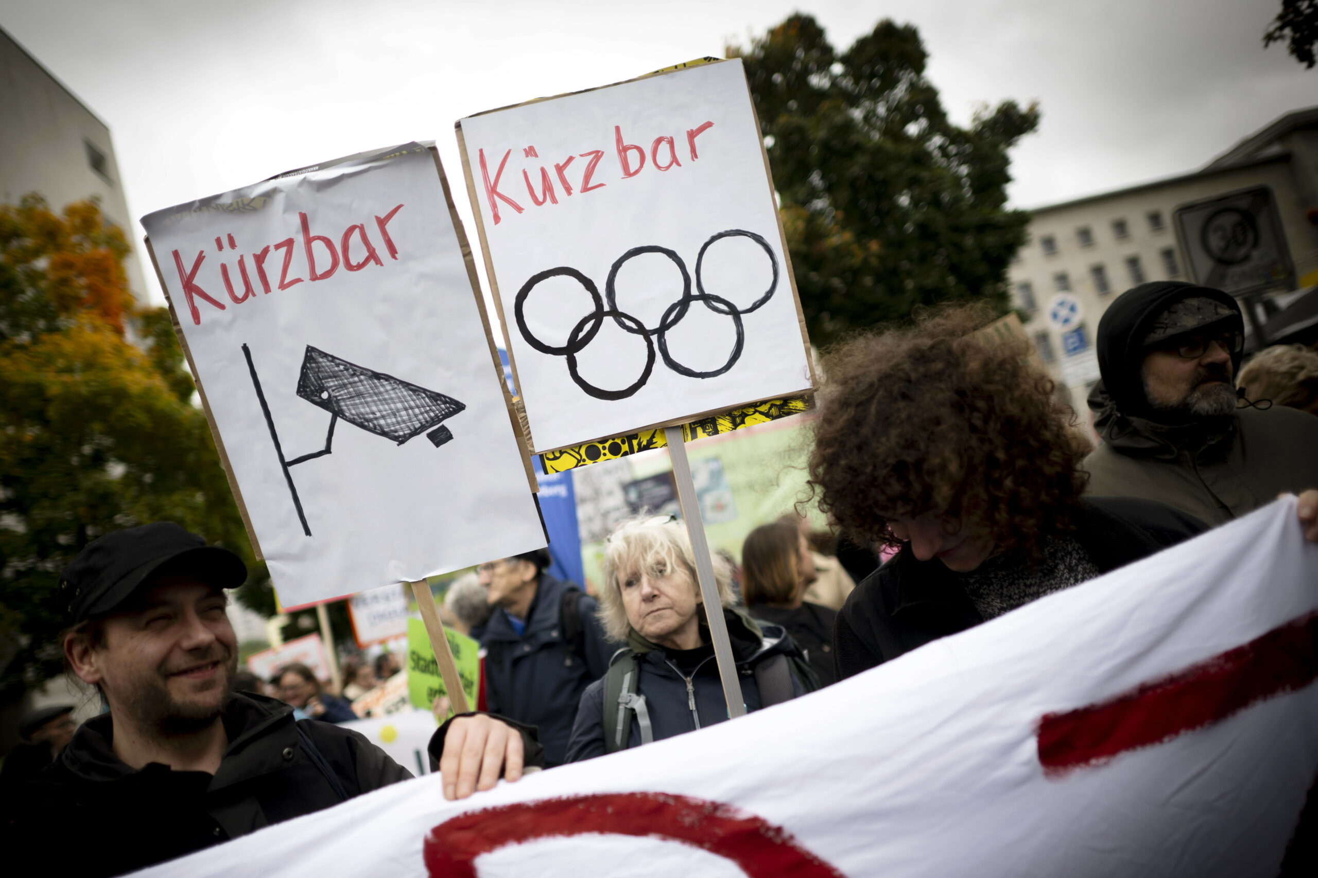 Proteste gegen die Olympia-Bewerbung in Berlin