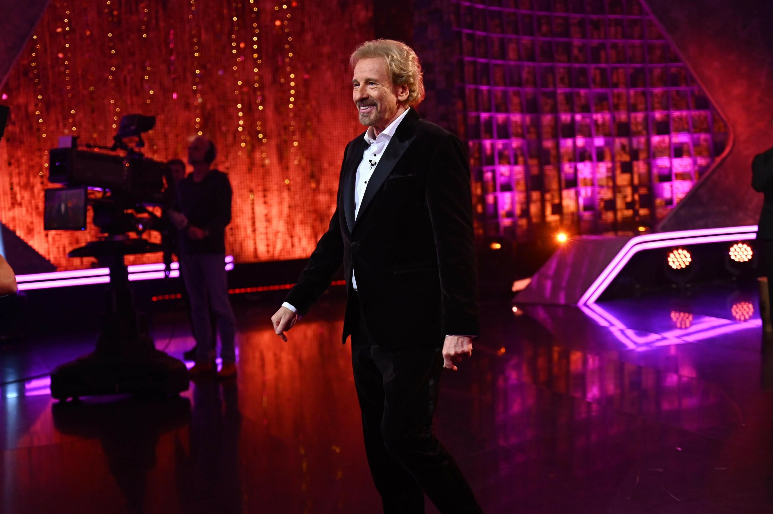 Moderator Thomas Gottschalk während der RTL-Show „Denn sie wissen nicht, was passiert”.