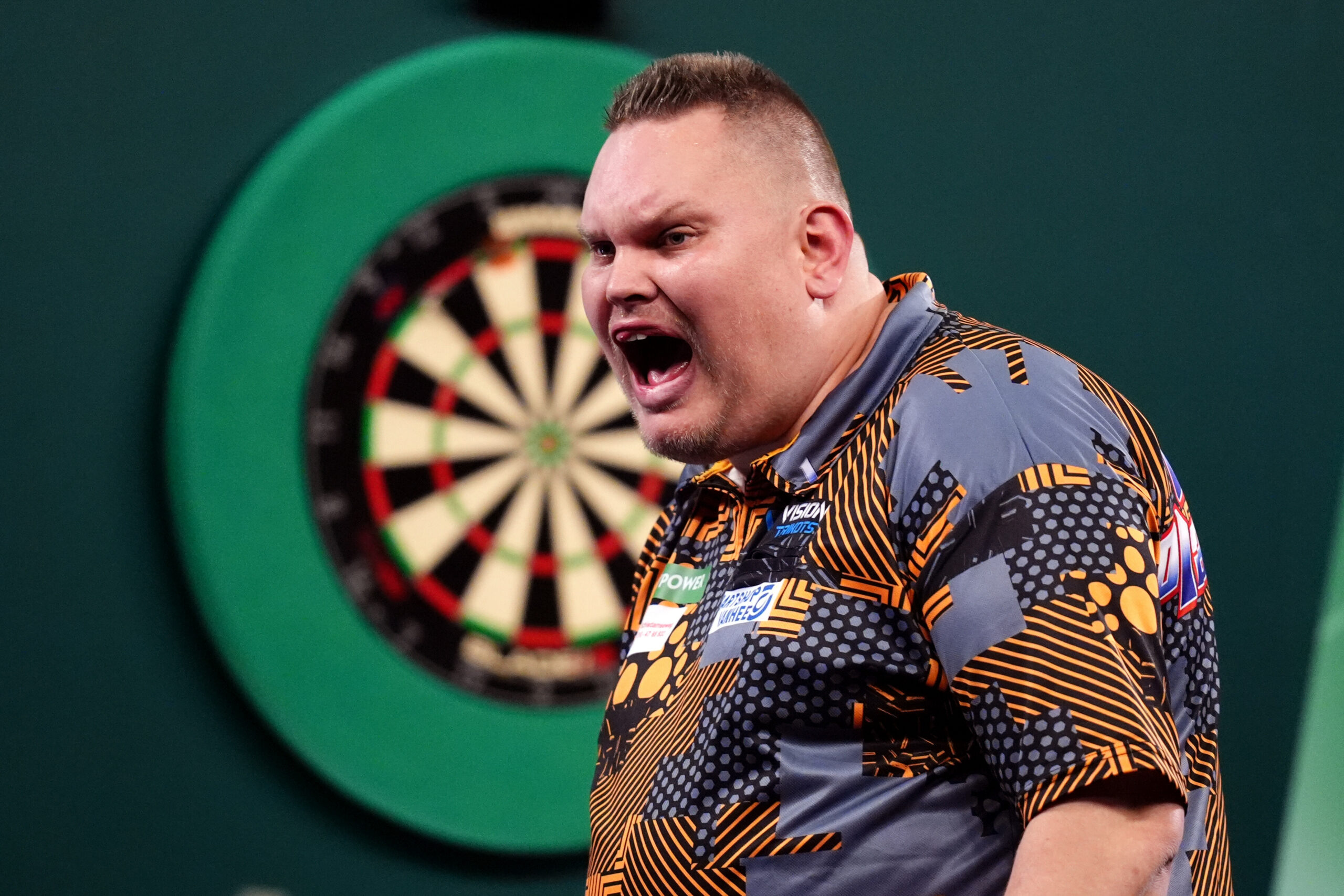 Wesley Plaisier jubelt bei der Darts-WM