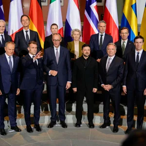 Europäische Staats- und Regierungschefs sprachen in Berlin über den Krieg in der Ukraine.