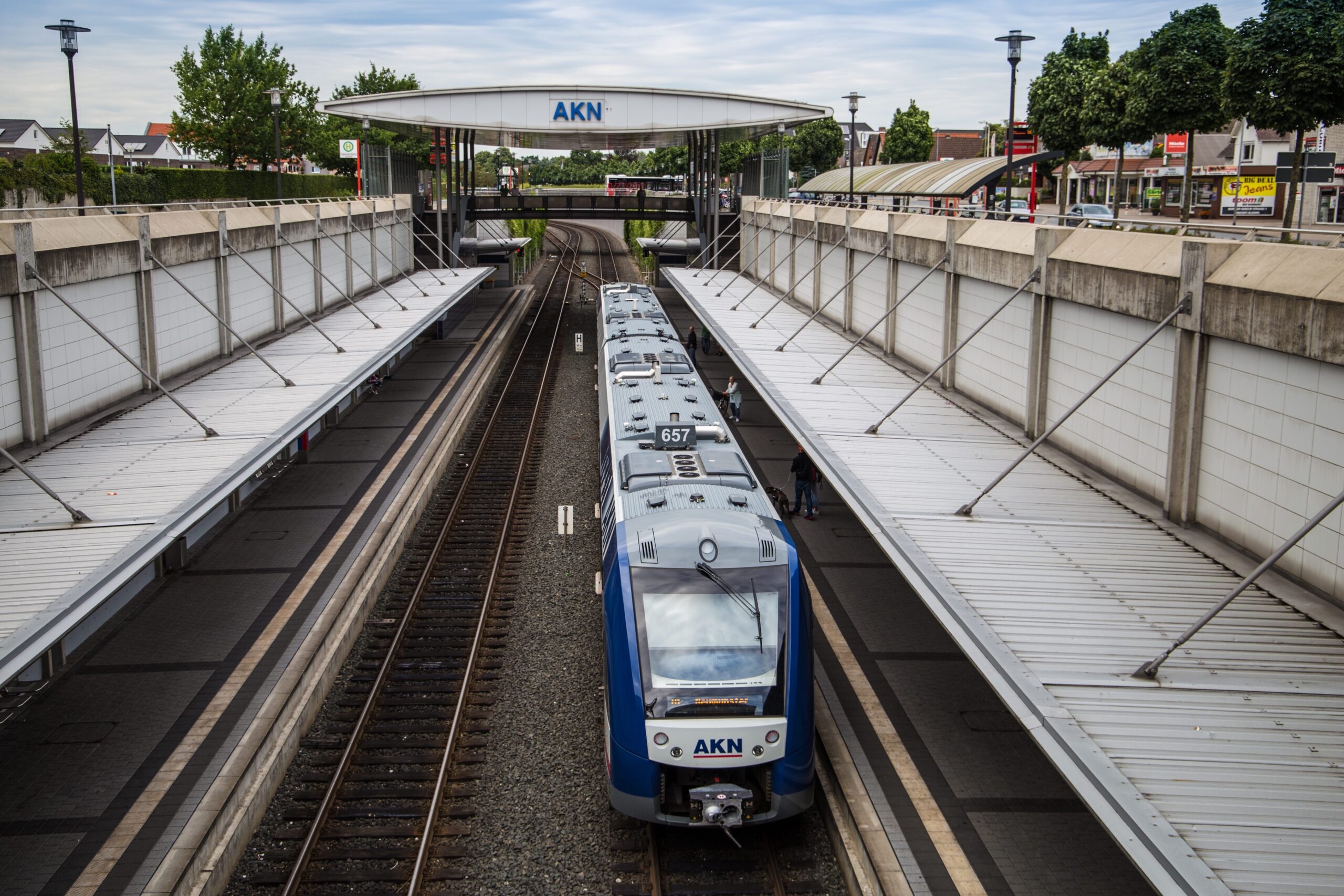 Der AKN-Bahnhof in Henstedt-Ulzburg (Archivbild).