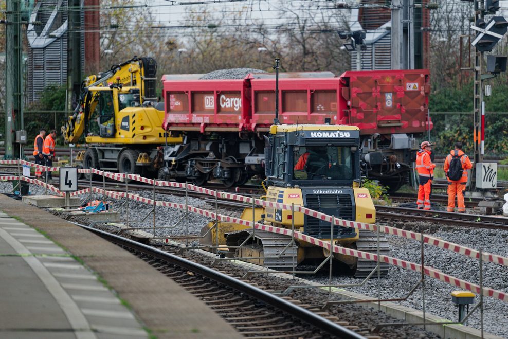 Bauarbeiten bei der Bahn