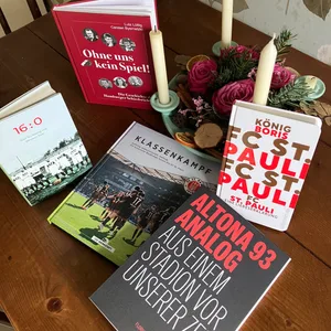 Auswahl von Sportbüchern für Weihnachten