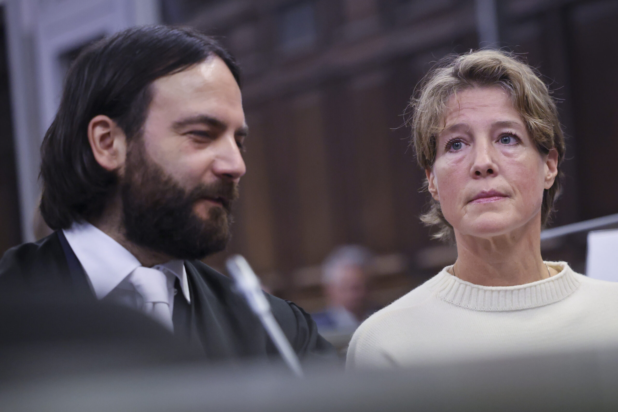 Christina Block mit ihrem Anwalt Ingo Bott.