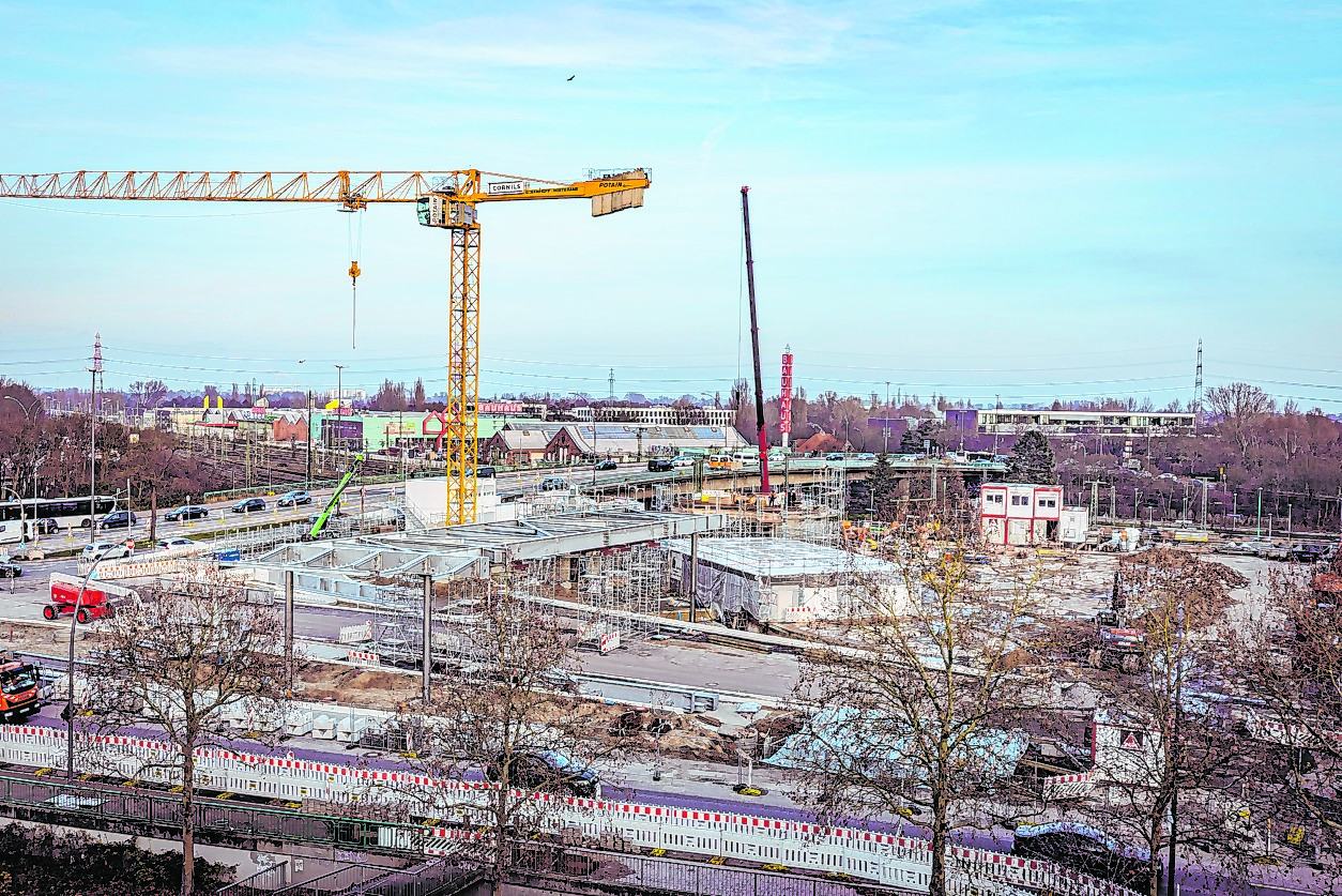 Baustelle ZOB in Harburg