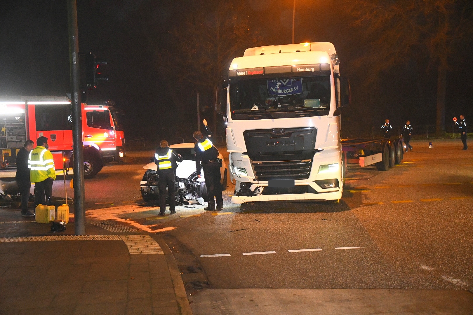 Bei einem Unfall in Hausbruch wurde eine Person verletzt.