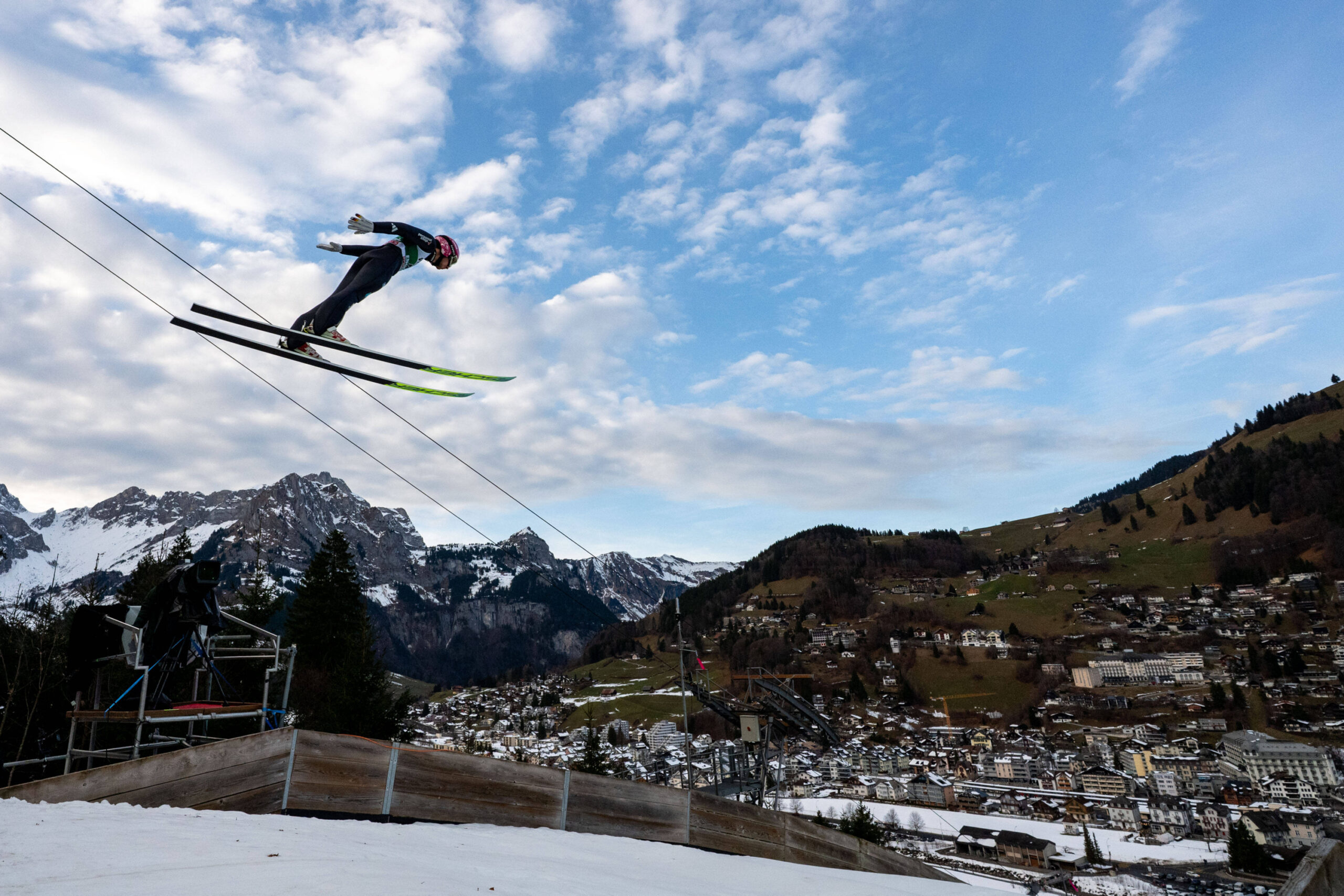 Felix Hoffmann beim Weltcup in Engelberg