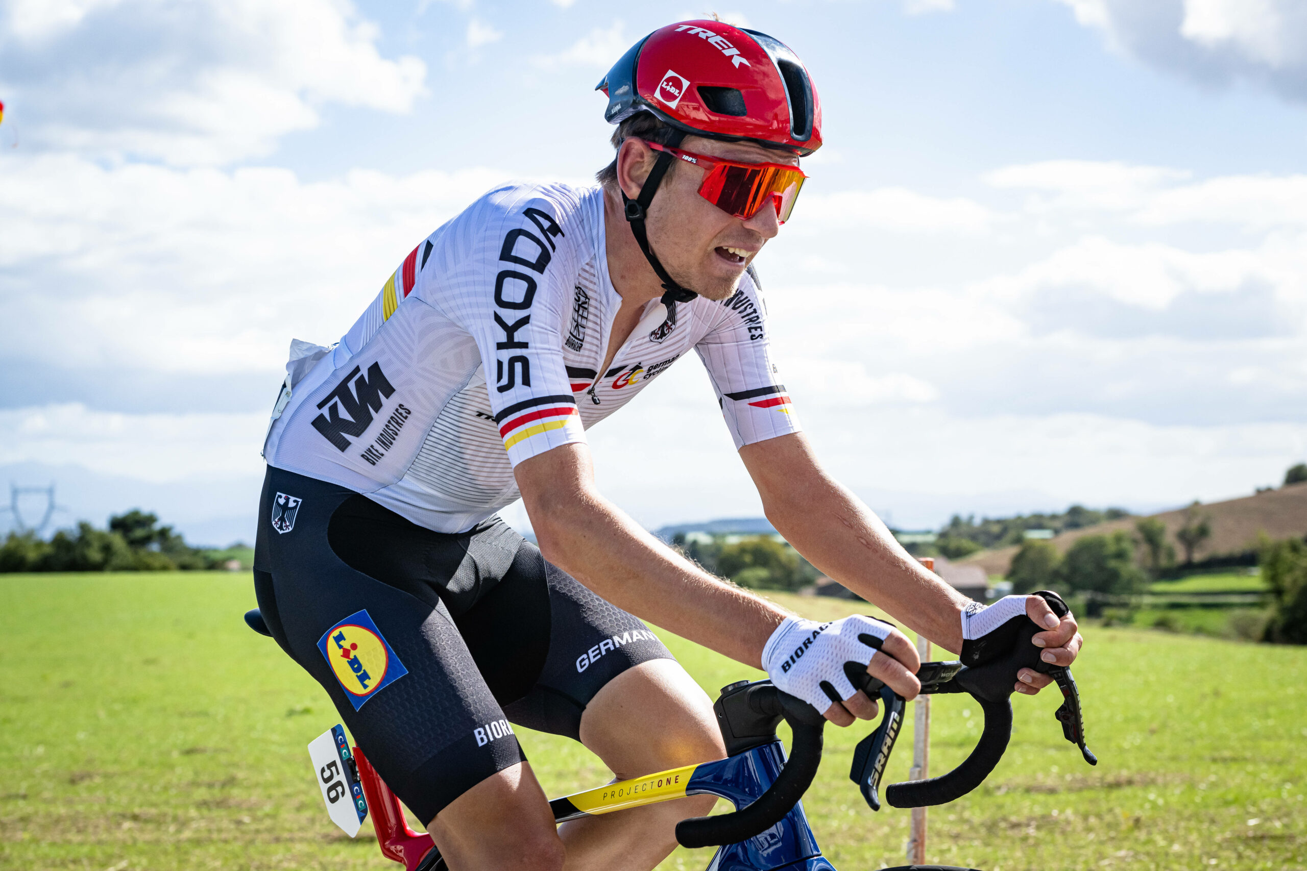 Lennard Kämna auf dem Fahrrad