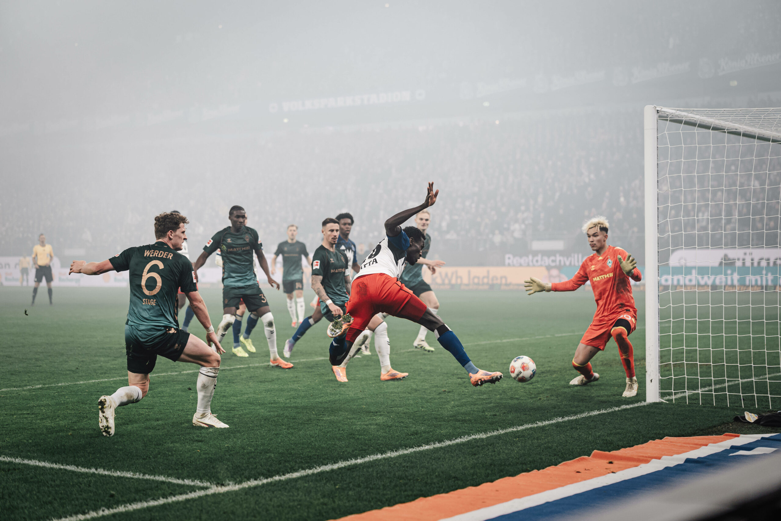 Bakery Jatta kommt gegen Werder Bremen zum Abschluss