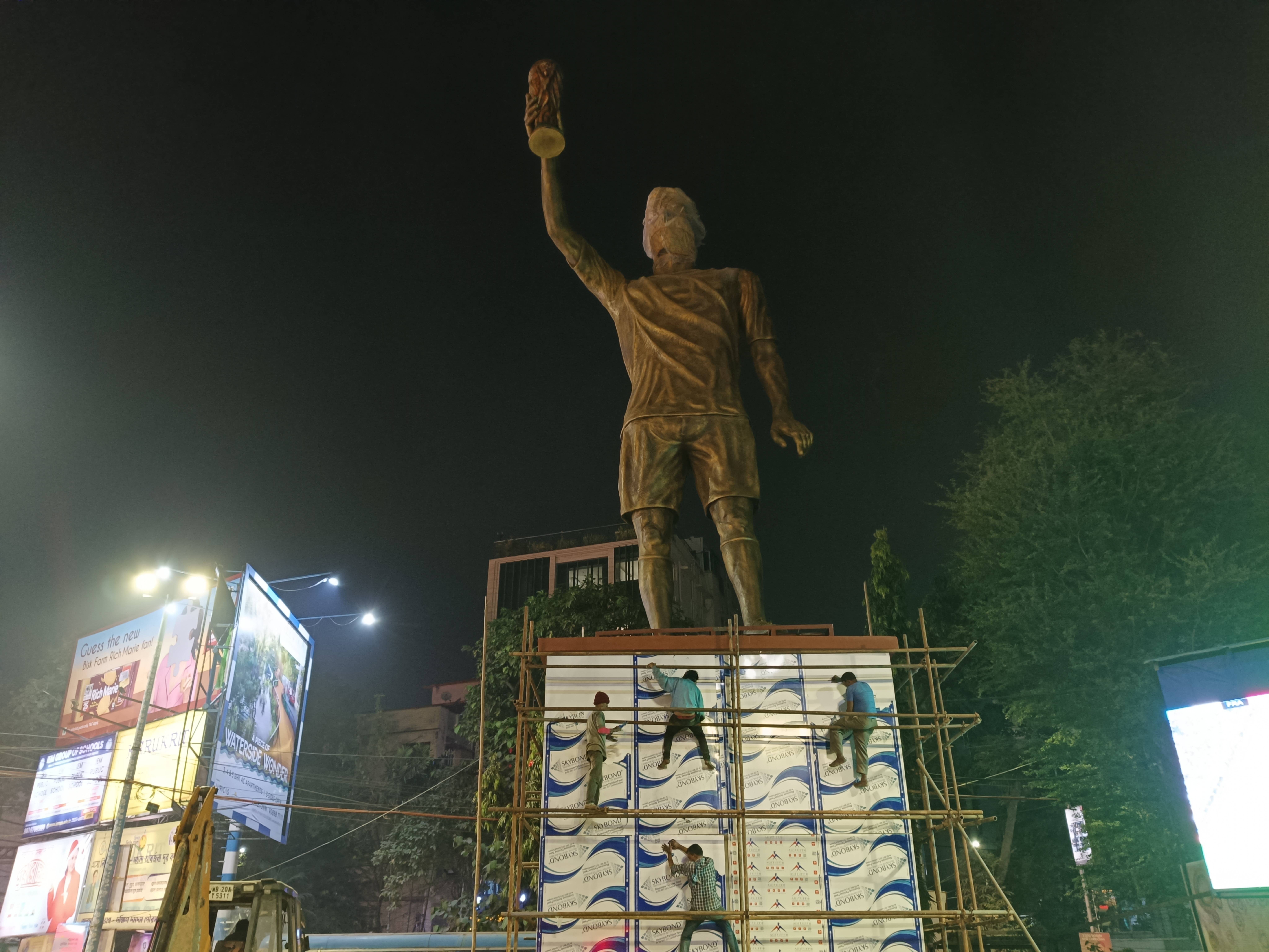 Lionel Messi-Statue in Indien