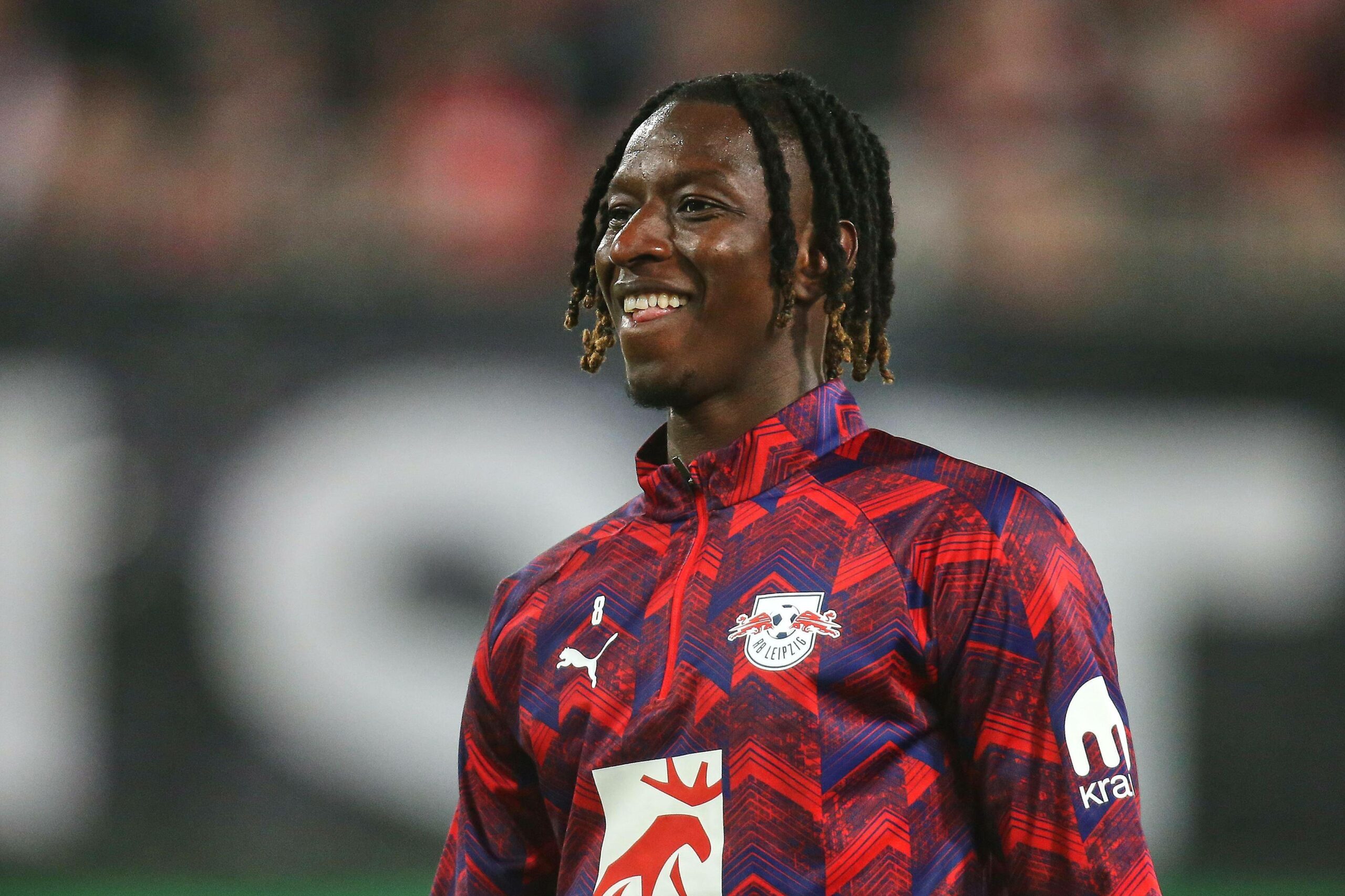 Amadou Haidara lacht