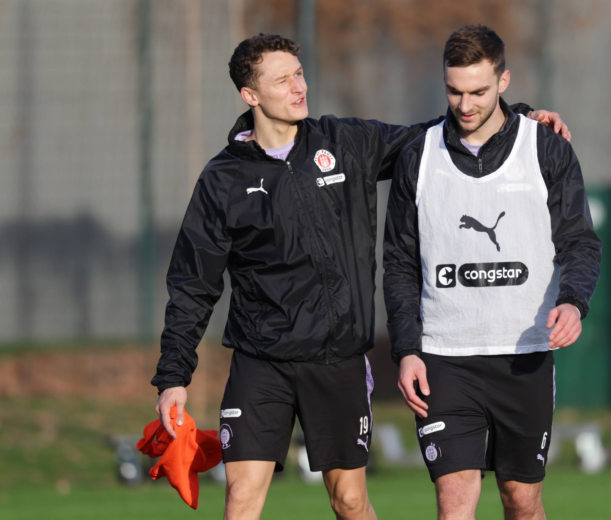 Martijn Kaars und James Sands beim Training