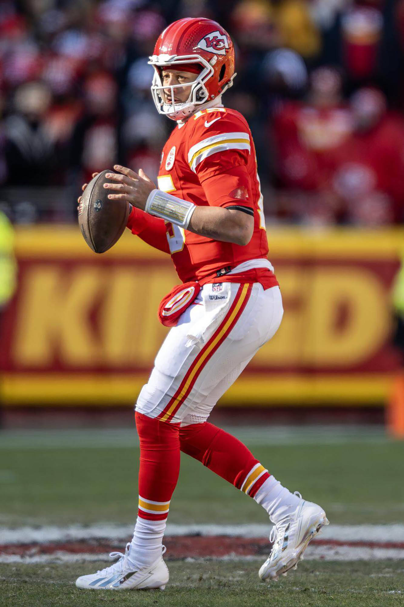 Patrick Mahomes auf dem Spielfeld