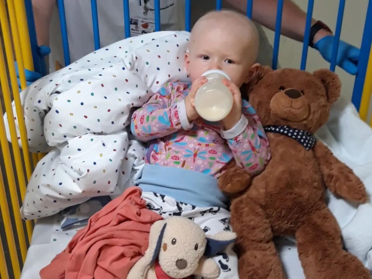 Frederike im Krankenhaus