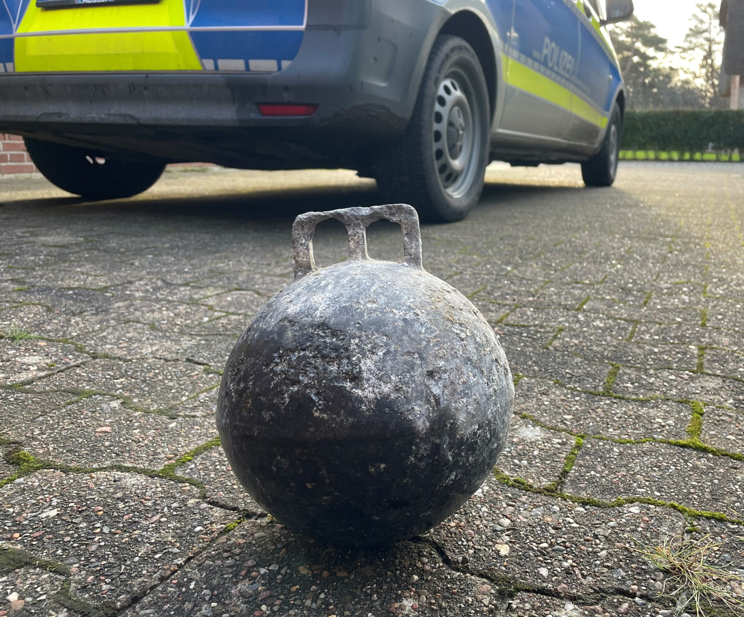 Die Metallboje vom Amrumer Strand.