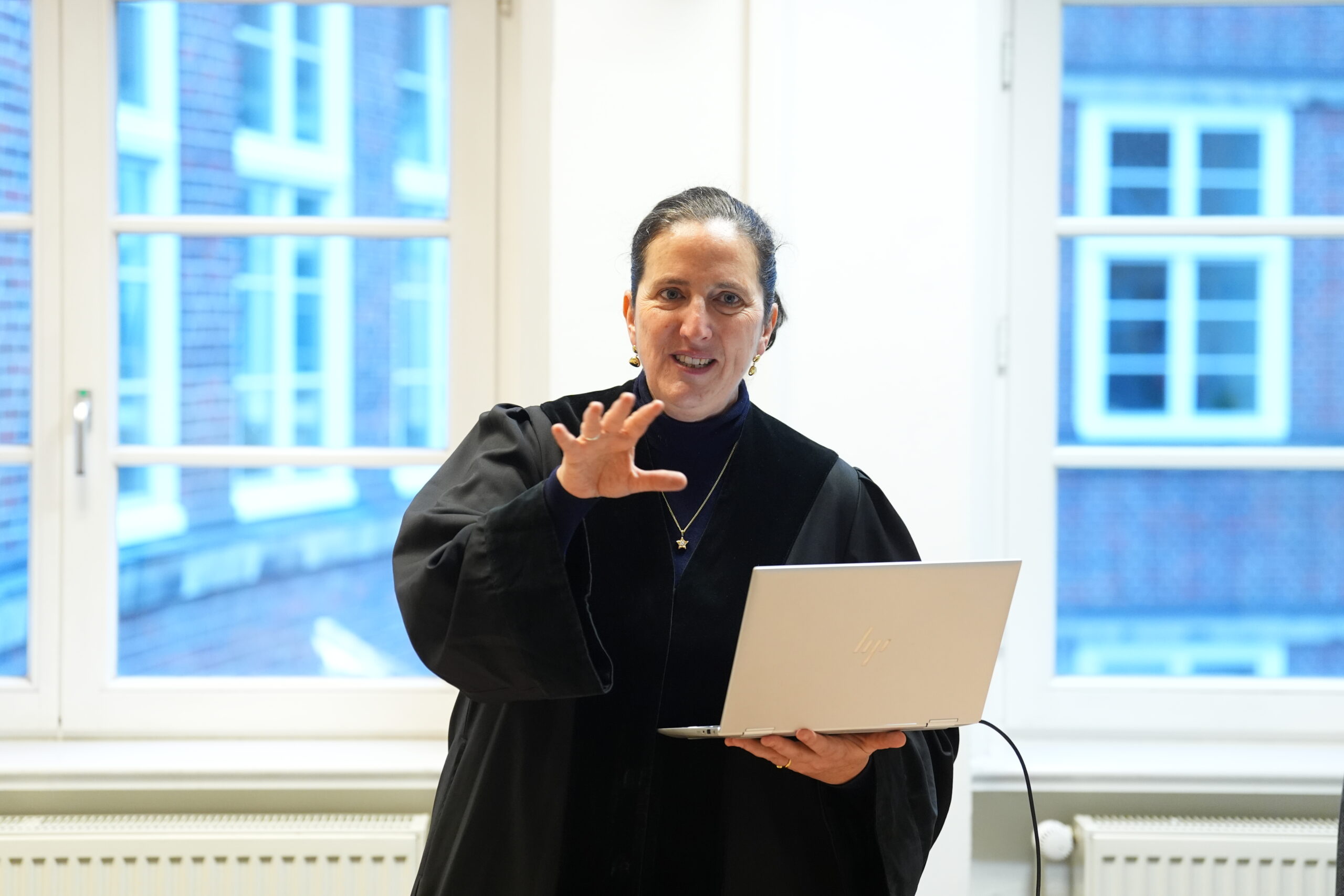 Richterin verkündet Urteil im Fall „Geheimplan gegen Deutschland“.