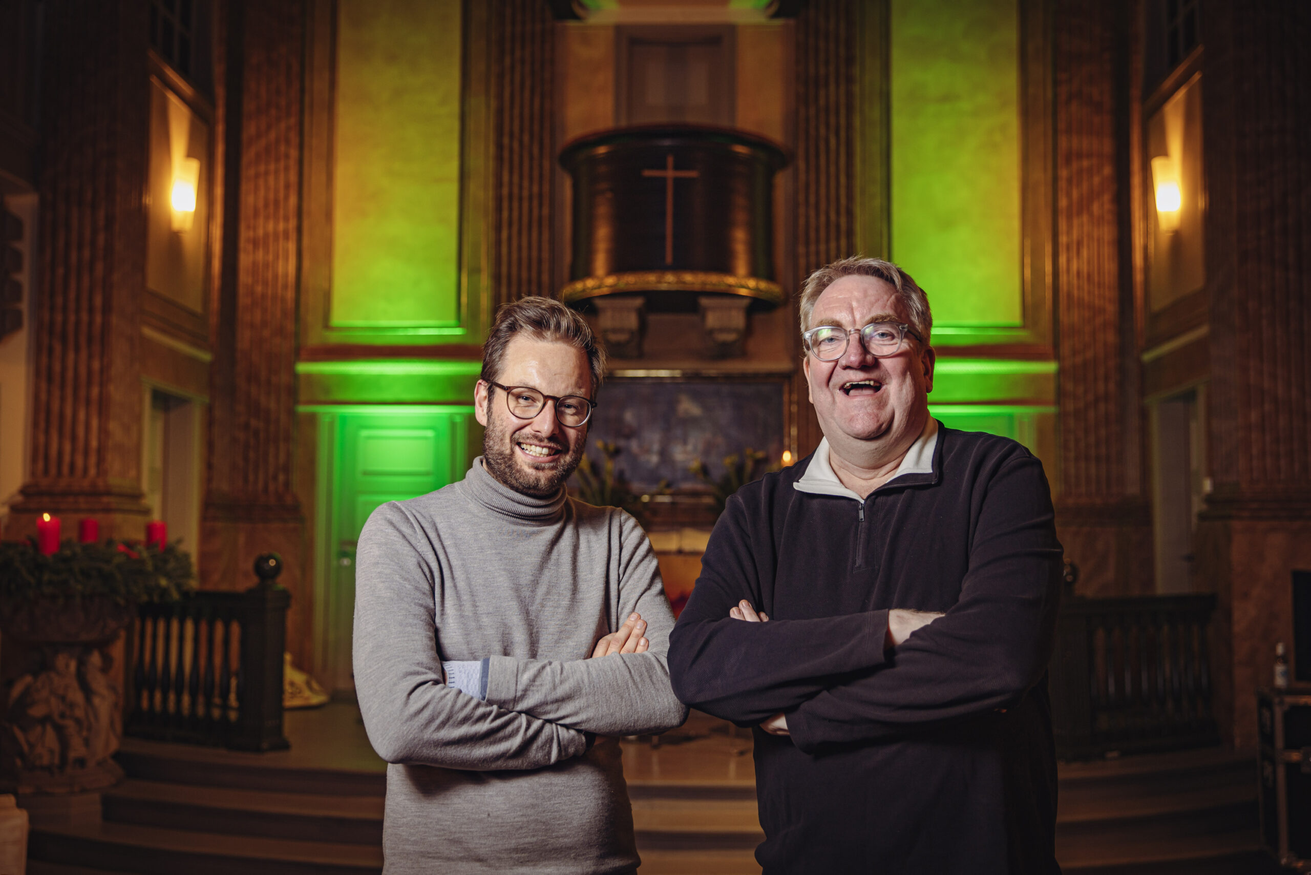 Senator Anjes Tjarks mit Lars Meier beim „N Klub".