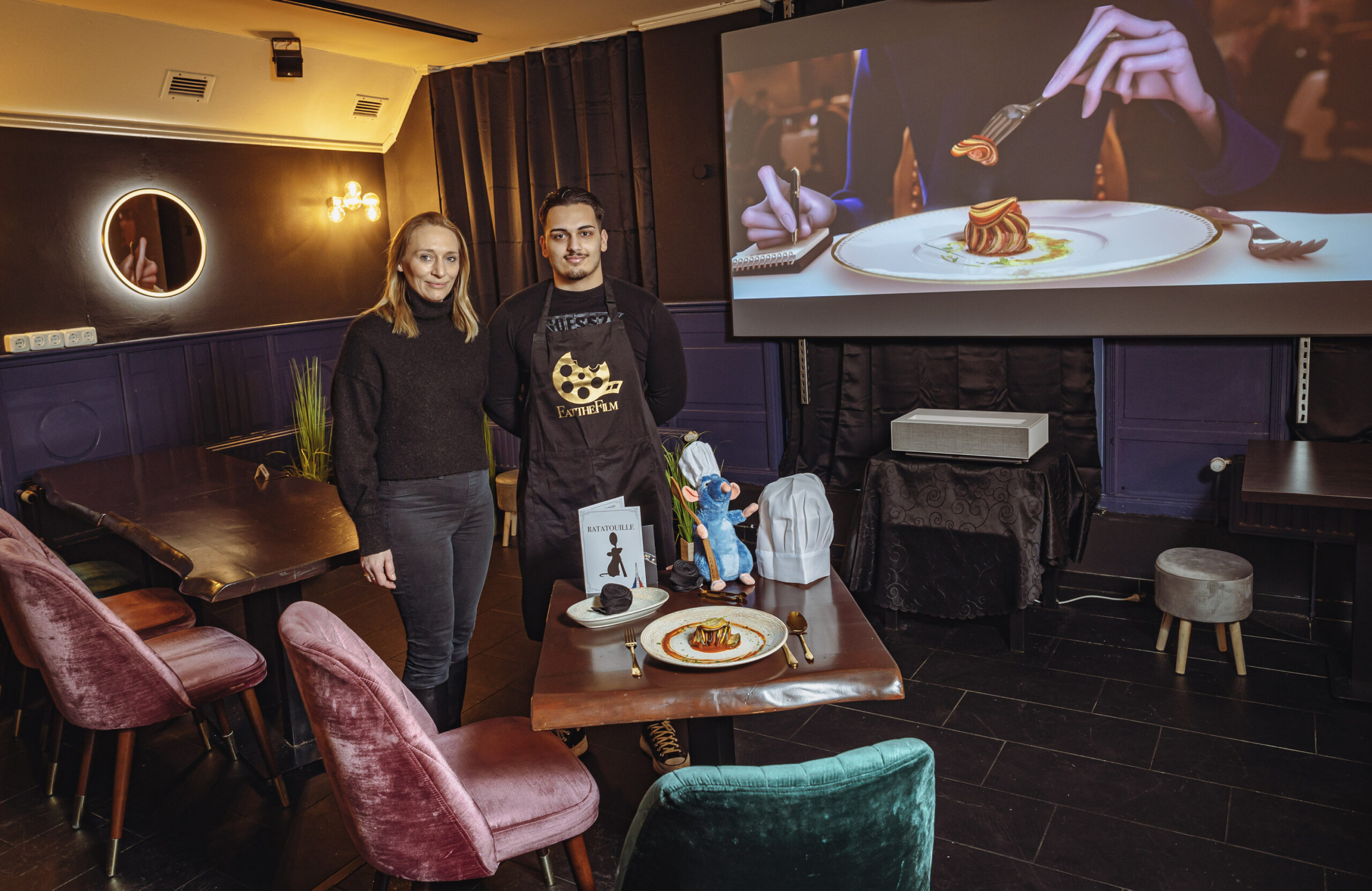 Vor dem Umbau: Yvonne Junior (50) und ihr Sohn Dragan Selimovic (22) hatten das „Eat the Film“ vor zwei Jahren eröffnet.