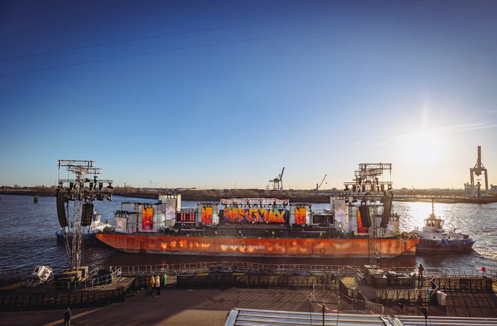 Die Bühne für die ZDF-Silvesterparty