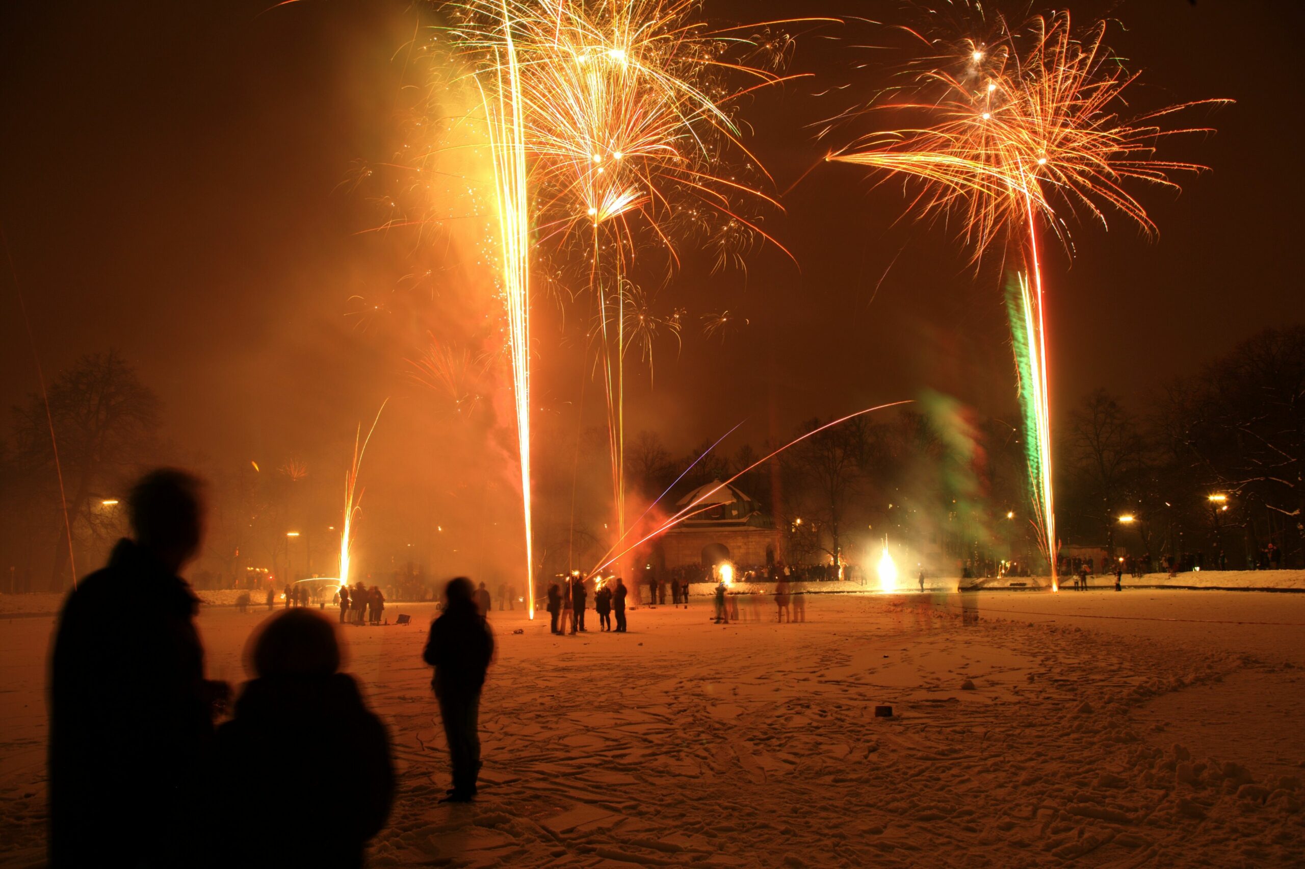Silvester im Schnee (Symbolbild).