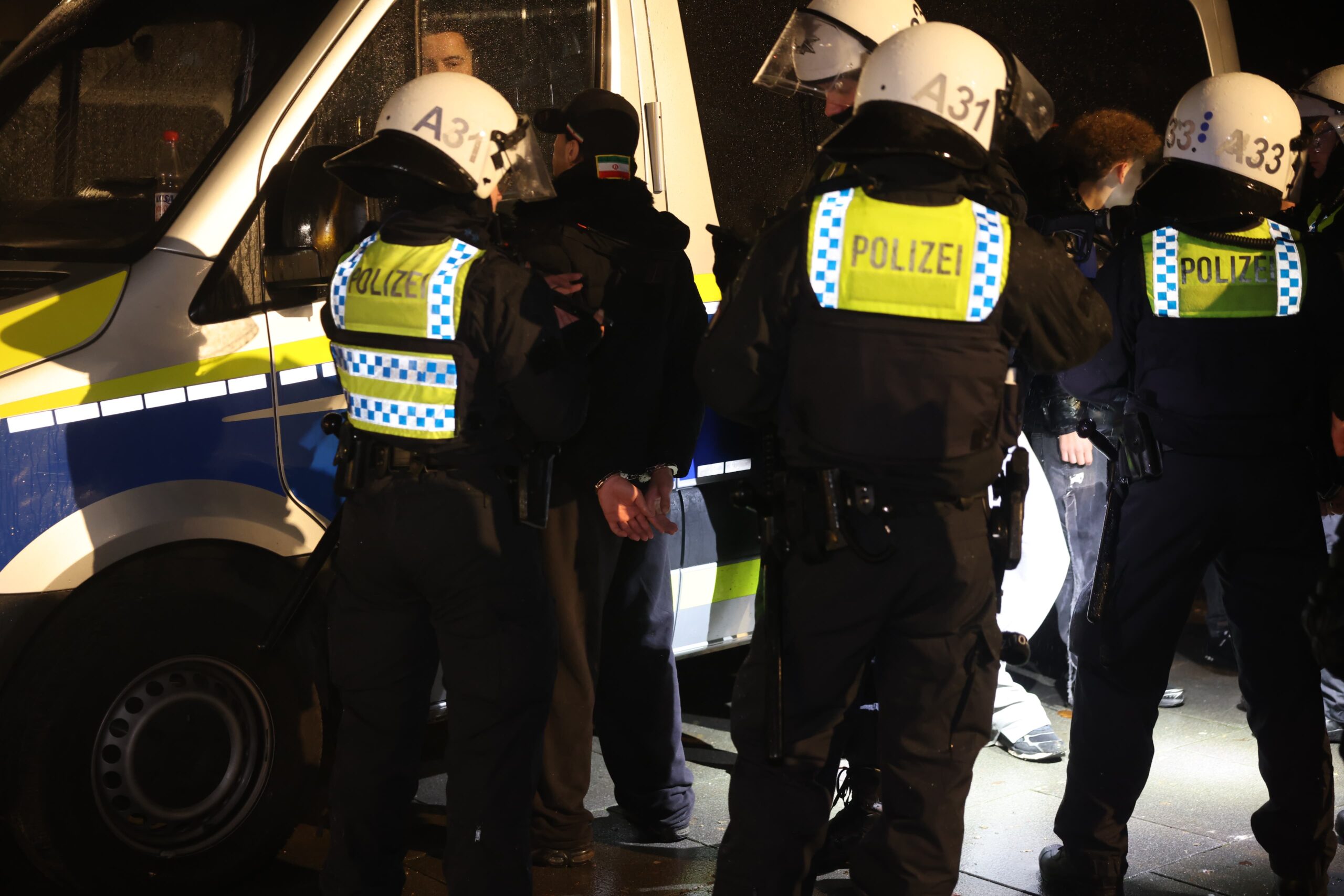 Die Polizei griff in Steilshoop ein.