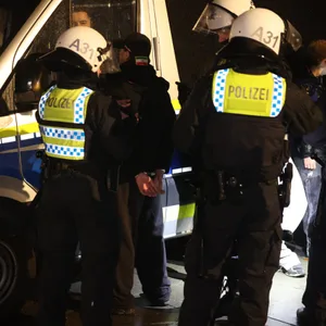 Die Polizei griff in Steilshoop ein.