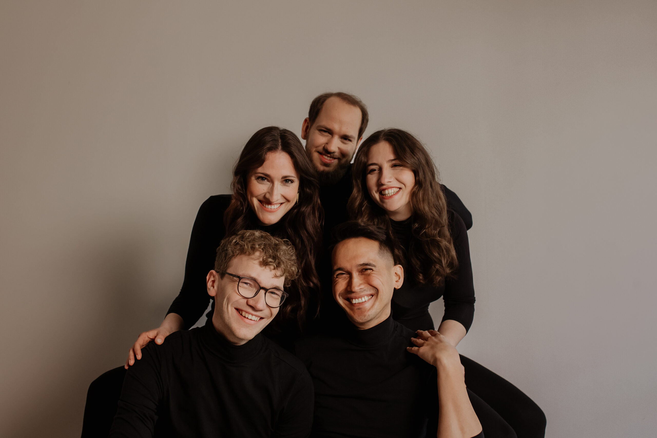 Die fünf Mitglieder des Calmus Ensembles