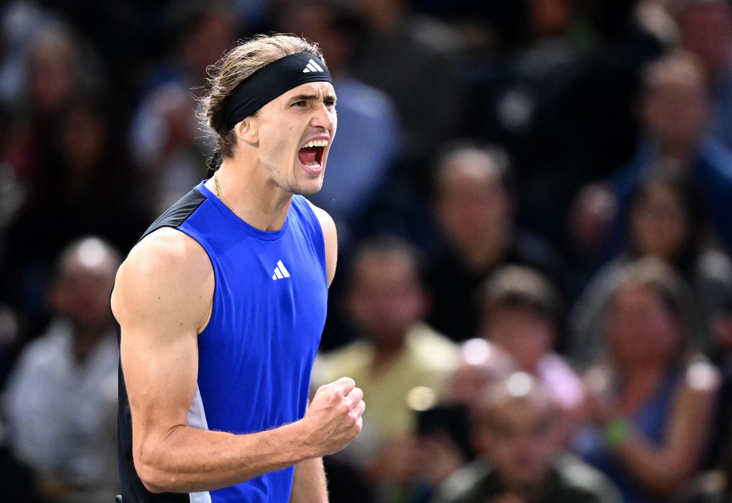 Alexander Zverev jubelt