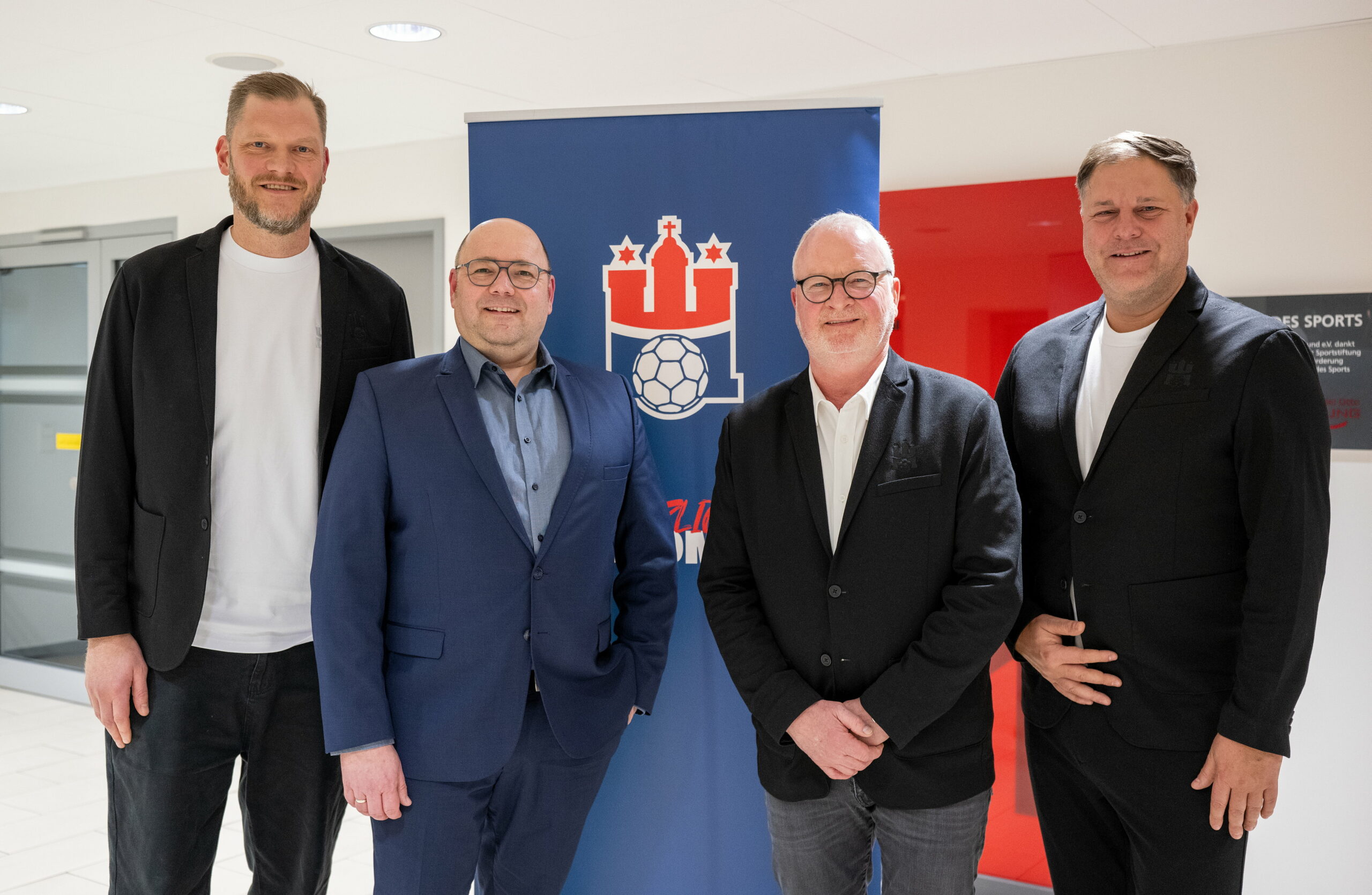 HSVH-Verantwortliche Johannes Bitter, Christian Hüneburg, Kay Spanger und Philipp Müller