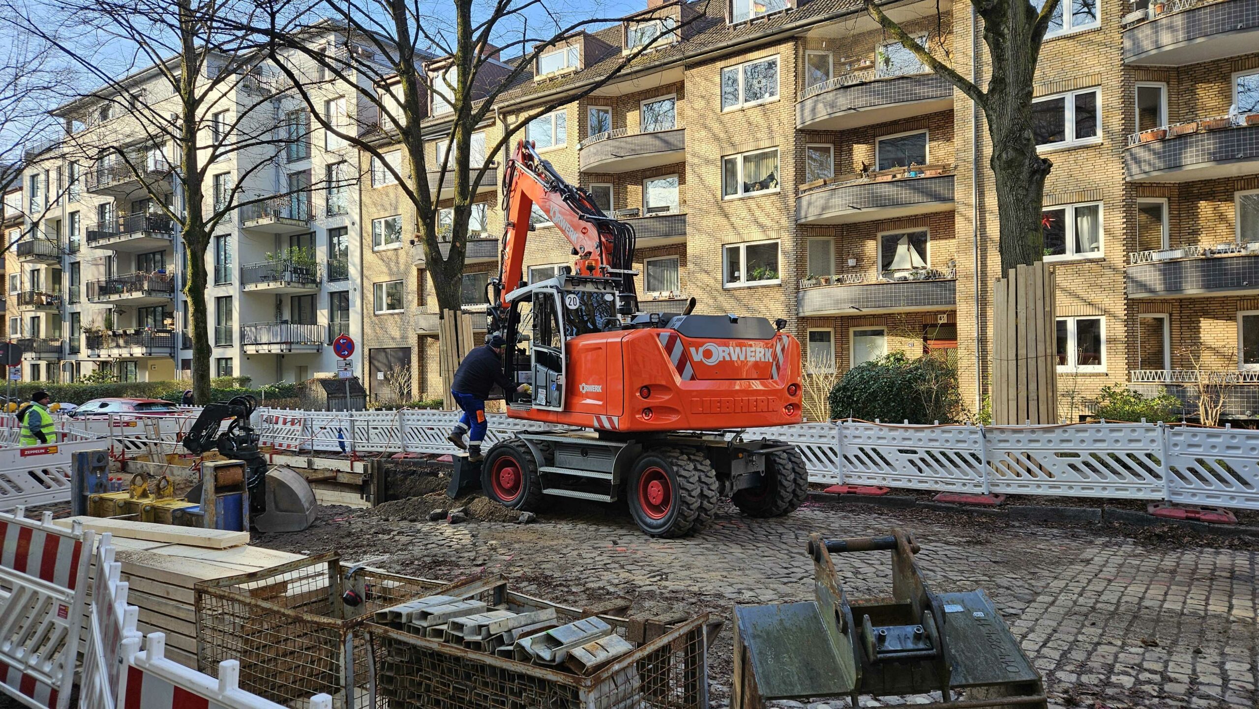 Bauarbeiten in der Tresckowstraße