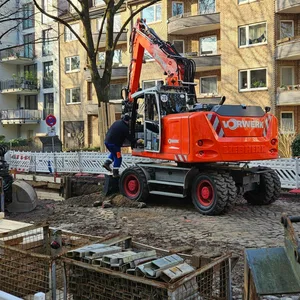 Bauarbeiten in der Tresckowstraße