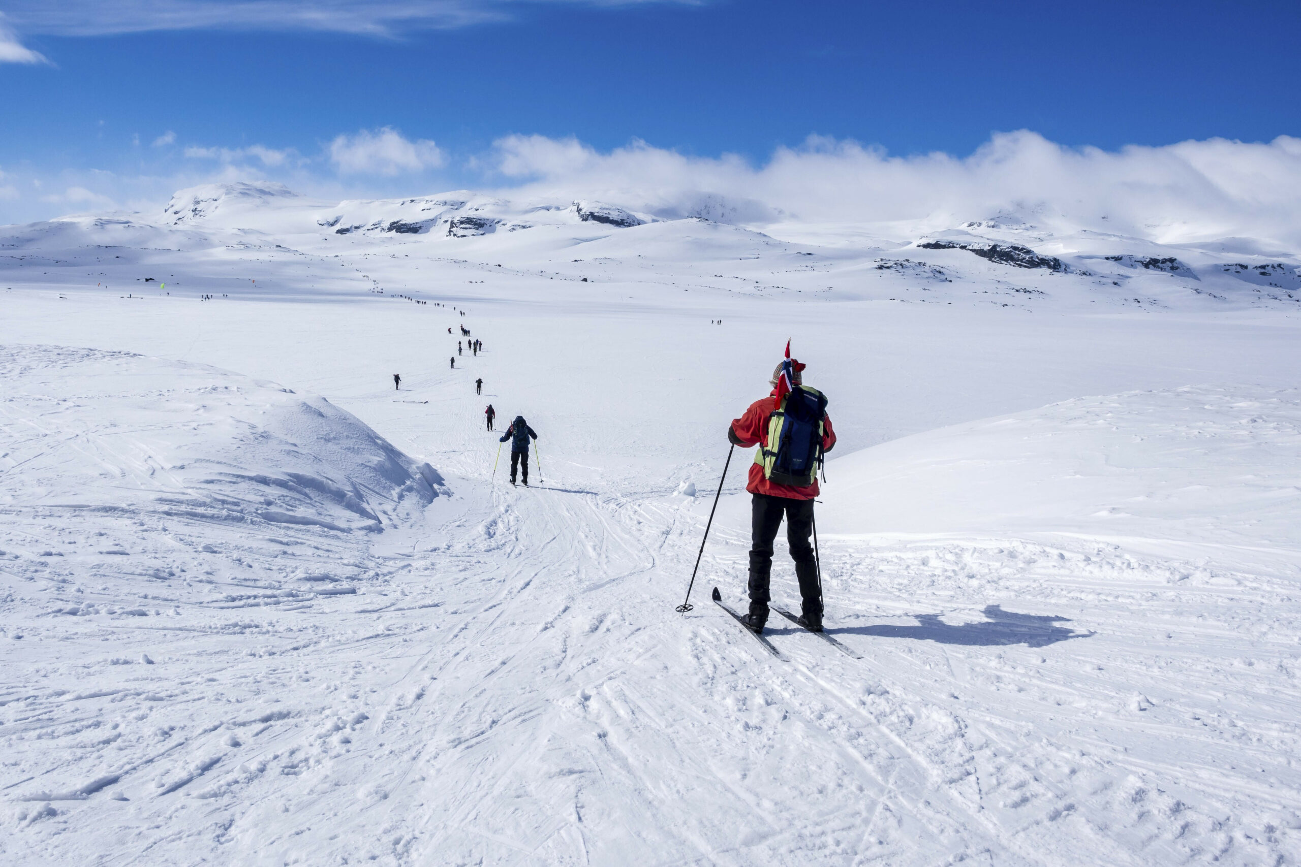 Die winterliche Hardanger-Region rund um den Hardangerjøkull.