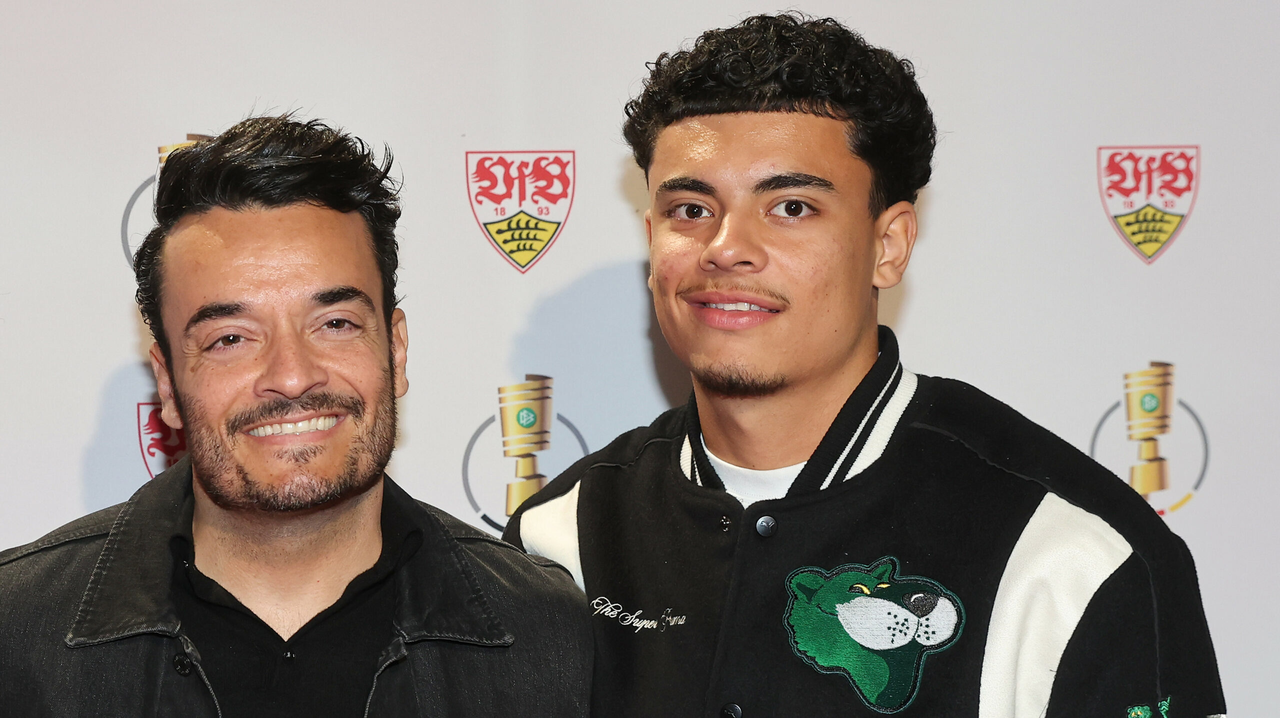 Giovanni Zarrella und Gabriel Zarrella lächeln