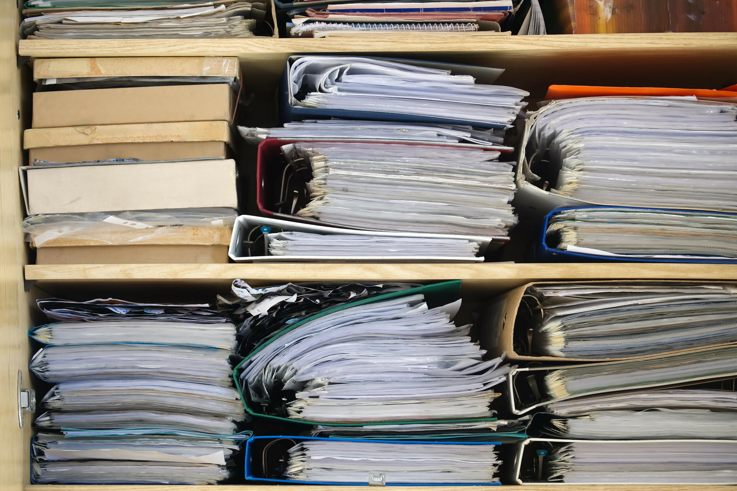 Aktenordner Bürokratie Regal