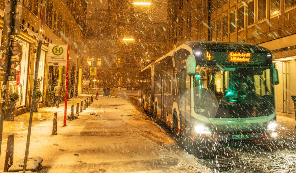 Volle Bahnsteige in Hamburg