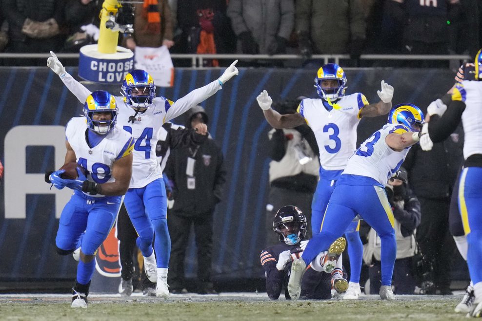 Die Los Angeles Rams jubeln